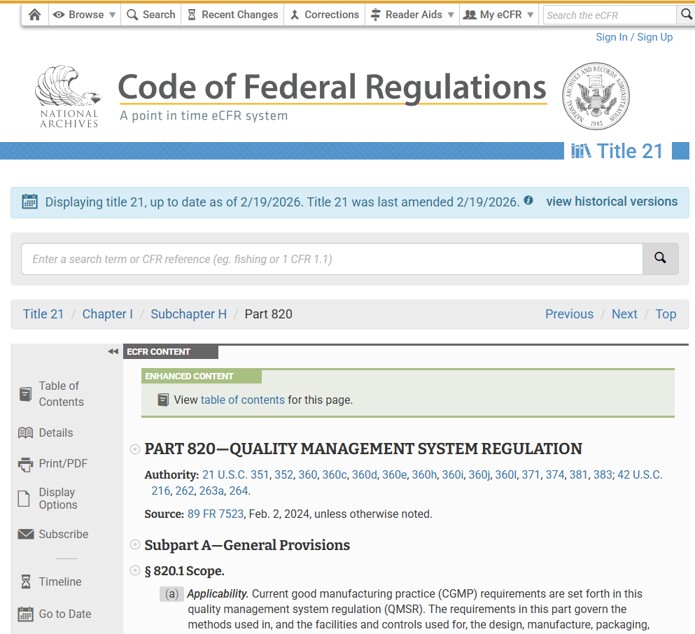 How to read the QMSR